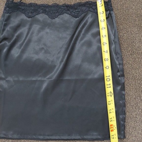 Pin-Up Black Bullet Lace Bra Top & Corset Mini Skirt. A playful lace dress with - Picture 14 of 14